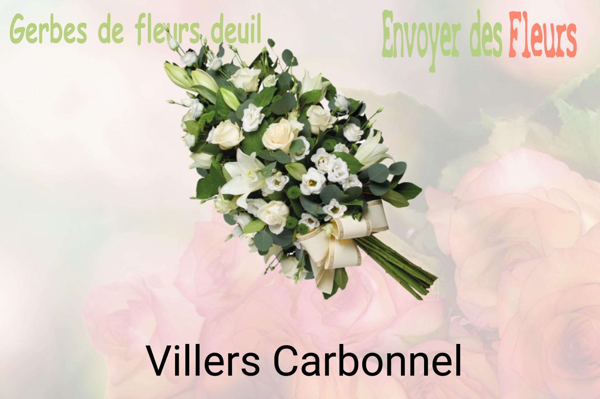 Gerbe de fleurs de deuil livrée à Villers-Carbonnel